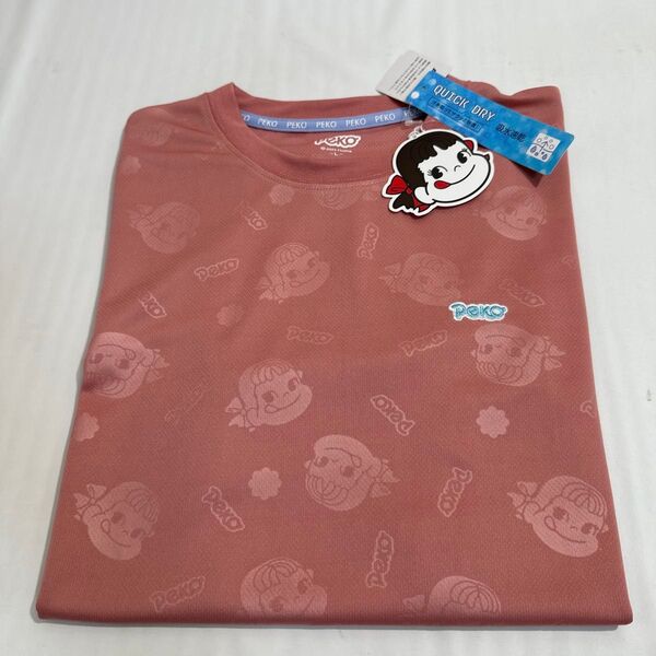 新品未使用 タグ付き ペコちゃん Tシャツ 半袖 半袖Tシャツ ルームウェア 吸水速乾 UV対策 Tシャツ