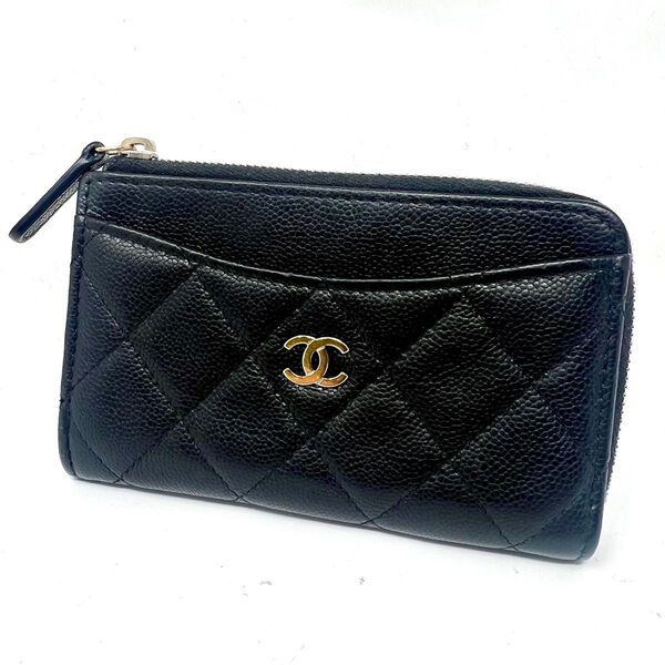シャネル CHANEL キャビアスキン マトラッセ フラグメントケース