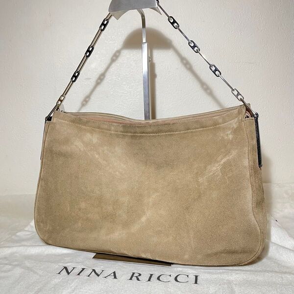 NINA RICCI ニナリッチ ハンドバッグ ショルダーバッグスエード ワンショルダー ベージュ
