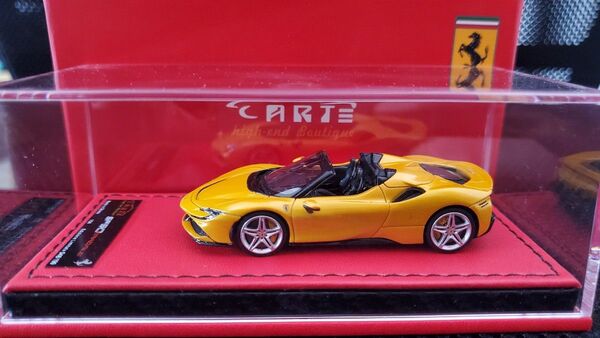 ART 1/64 Ferrari SF90 Stradale Spider Gold Yellow