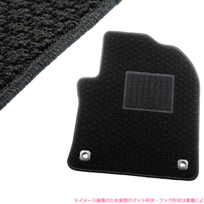 受注生産: ホンダ CR-X EF6/EF7/EF8 後期型 H1/9~H4/2 ブラック/黒生地 フロアマット 【全座席1台分】NF+