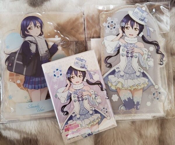 ラブライブ!スクールアイドルフェスティバル きらりんアクリルスタンド μ's ホワイトスノーver. 園田海未 缶バッジ