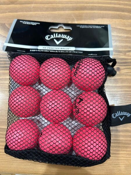 Callaway HX-PRACTICE BALLS ピンク 9個入り