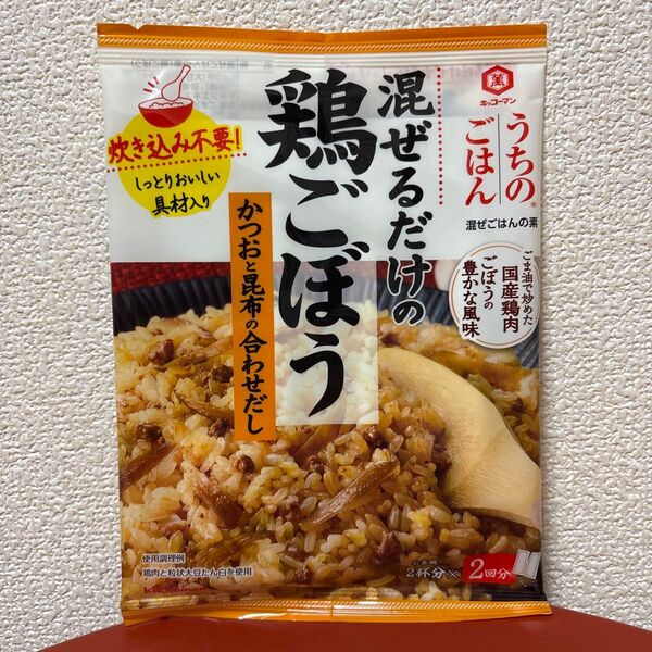キッコーマン うちのごはん 混ぜるだけの鶏ごぼう かつおと昆布の合わせだし 1個 70g(35g×2袋)