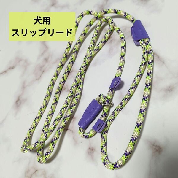 ☆調節可能【犬用 スリップリード 150cm】引っ張り行動制御 散歩 ペット