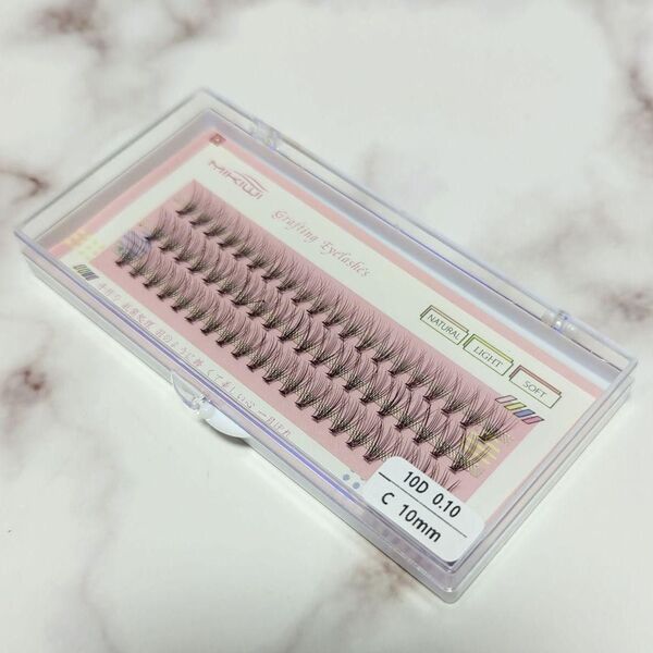☆Cカール【部分つけまつげ 10mm 60束】目力アップ エクステ つけまつ毛 可愛い