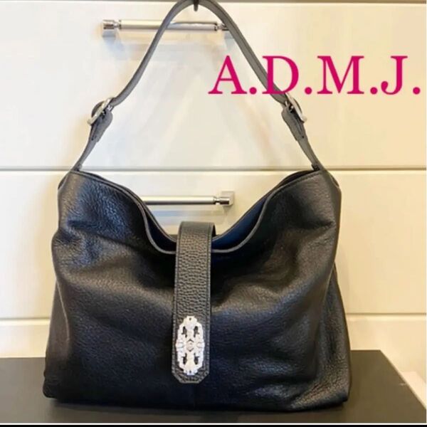 出品終了 A.D.M.J.ワンショルダーバッグアールデコ 新品未使用 コメントご購入更に500円お値下げ