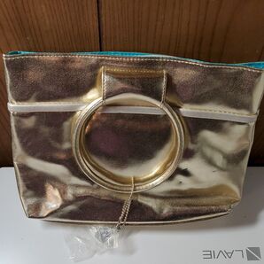 更に値下げ!!FANCL ゴールド ハンドバッグ リングハンドル チャーム付