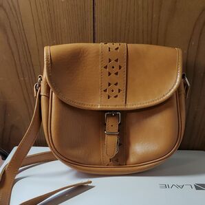 値下げ!!ショルダーバッグ キャメル 合皮 レディース