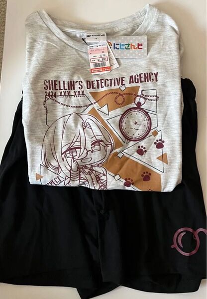半袖tシャツ+ショーツ のセット にじさんじ サイズM バスト79-87