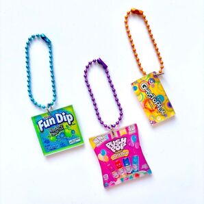 【輸入品】海外お菓子アクリルミニチュアキーホルダー 食品
