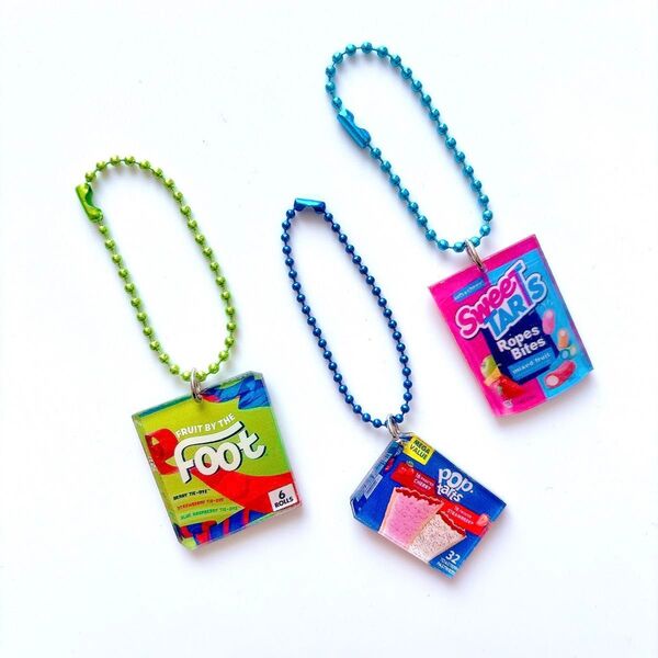 【輸入品】海外お菓子アクリルミニチュアキーホルダー 食品