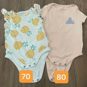 GAP ギャップ ロンパース ボディスーツ ベビー服 ベビー 夏服 フルーツ 70 80