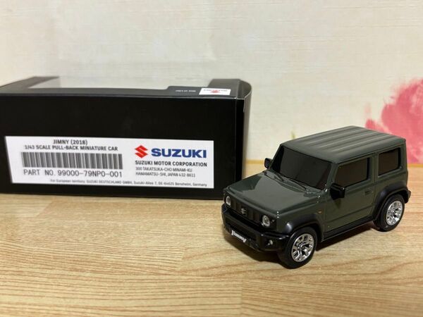 送料無料 1/43 スズキ ジムニー 2018 プルバックカー カラーサンプルミニカー SUZUKI JIMNY
