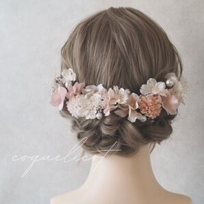 桜とマム 髪飾り ピンク /卒業式 入学式 成人式 結婚式 ヘッドパーツ