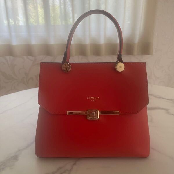 イタリアブランド CAMELIA ROMA レザーハンドバッグ