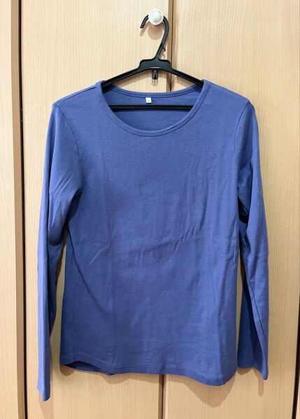 長袖 長袖Tシャツ カットソー L 青 ブルー 青紫