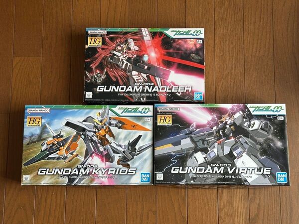 機動戦士ガンダム00 ダブルオー HG ガンダムヴァーチェ、ガンダムキュリオス、ガンダムナドレ セット