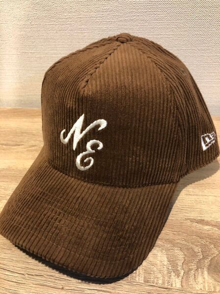 New Era キャップ ブラウン コーデュロイ