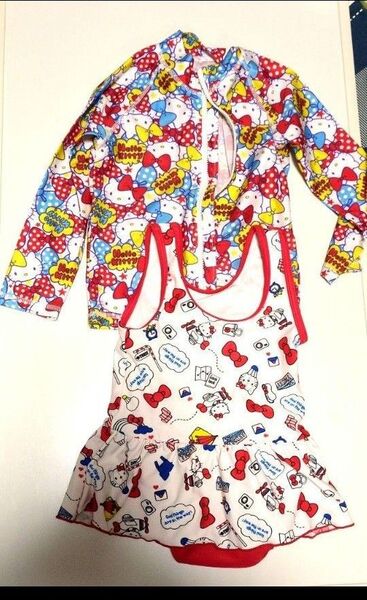 ハローキティ 水着 ラッシュガード 95cm