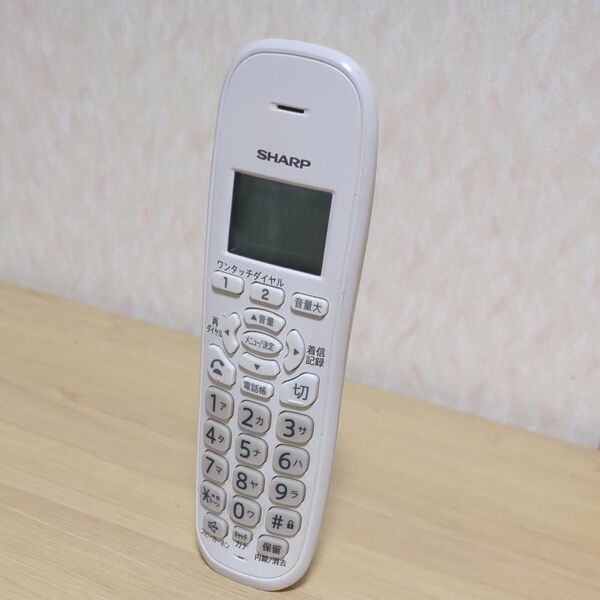 JD-KE100 シャープ コードレス 電話機 子機 動作確認済み バッテリー未付属 SHARP 保存