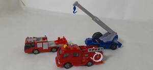 タカラトミー（TAKARA TOMY）トミカ　ミニカー / 消防車・Fire Truck・建設クレーン車両3台セット！