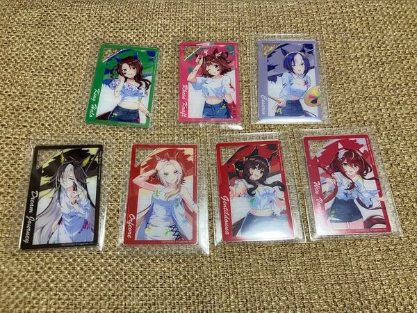 ウマ娘プリティダービー ミニアクリルプレート namco限定特典 7種コンプリートセット