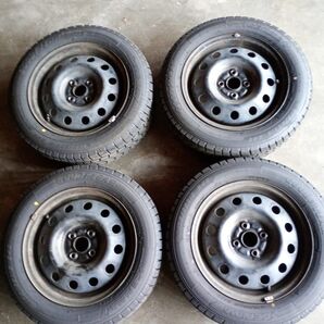 スタッドレス 2024年製 175/65R15 15インチ GOODYEAR ICENAVI スチールホイール付 2本 NO.1