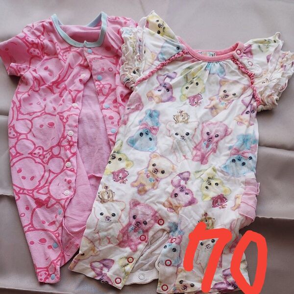 ロンパース 女の子 70サイズ