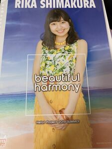 即決 島倉りか part2 ビヨーンズ ハロコン 2019 beautiful harmony 夏 BEYOOOOONDSピンナップ ポスター ピンポス 送料140