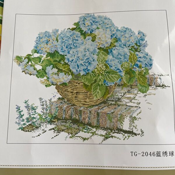 クロスステッチキット 紫陽花