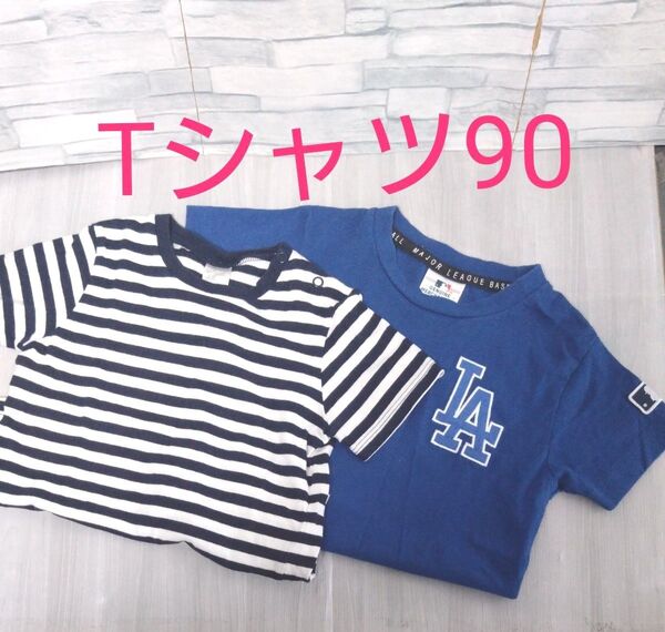 半袖 90 男の子 Tシャツ トップス H&M LA ドジャース