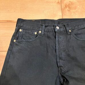 90s UK製 Levi's 501 ブラックジーンズ イギリス製 W32 墨黒