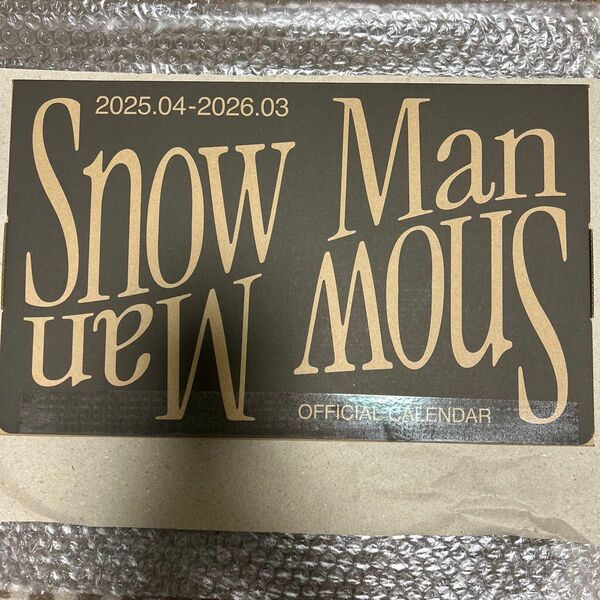 ●Snow Man/Snow Man オフィシャルカレンダー 2025.04-2026.03 25/3