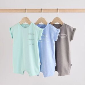 新品!ネクスト 夏カラー 半袖ロンパースセット 80