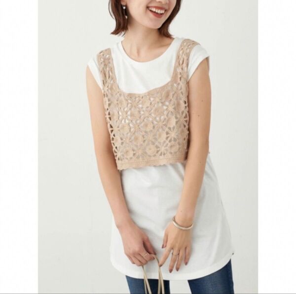 earth music&ecology Tシャツ&ベスト フリーサイズ