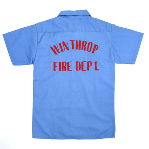 70s TOPP MASTER Fire Dept. Shirts S～M程度 ヴィンテージシャツ ファイヤーマン 消防署