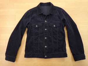 ユナイテッドアローズ GREEN LABEL リラクシング★コーデュロイジャケット S★濃紺 古着★h