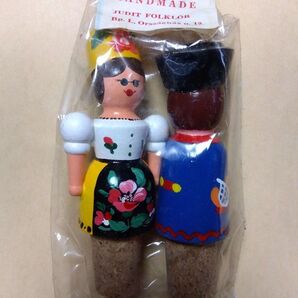 ワインのコルク栓の人形 東欧 手作り品