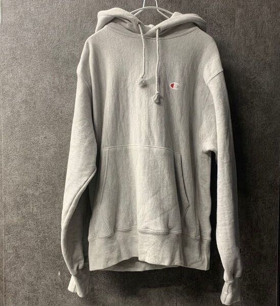 105/XL ビンテージ champion リバースウィーブ チャンピオン パーカー グレー メンズ アウトドア