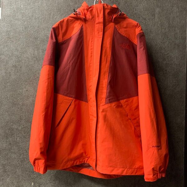 100/XL THE NORTH FACE マウンテンパーカー ナイロンジャケット アウトドア レッド メンズ