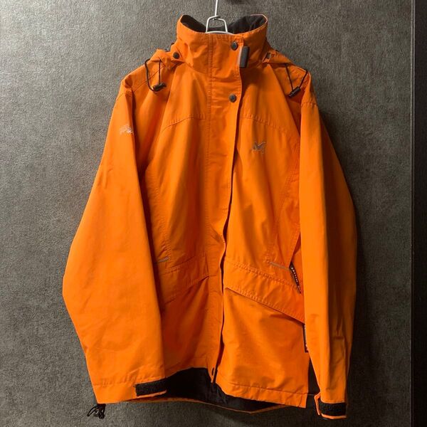 95/M MILLET ミレー ナイロンジャケット ウィンドブレーカー オレンジ メンズ