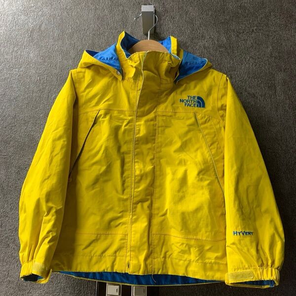 訳あり!110㎝ THE NORTH FACE ノースフェイス キッズ マウンテンパーカー HYVENT イエロー
