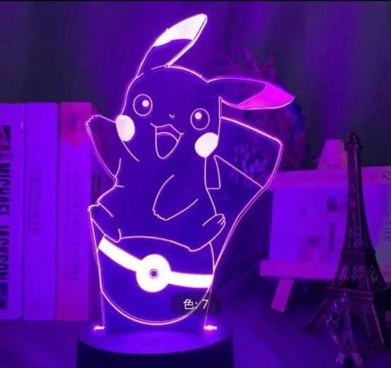 ポケモン ピカチュウ LEDライトスタンド イルミネーションライト アクリル