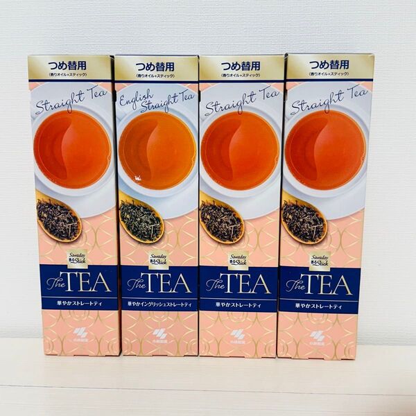 §【4セット】サワデー香るスティック 華やかストレートティの香り 詰め替え用