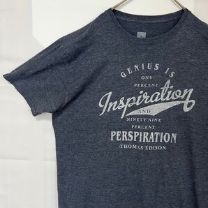 アメリカ 古着 Tシャツ トーマスエジソン 名言