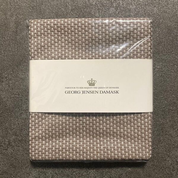 W ジョージ ジェンセンダマスク エジプト ティータオル 約50×40cm ハーフサイズ ウォールナット 1枚 【新品未使用品】
