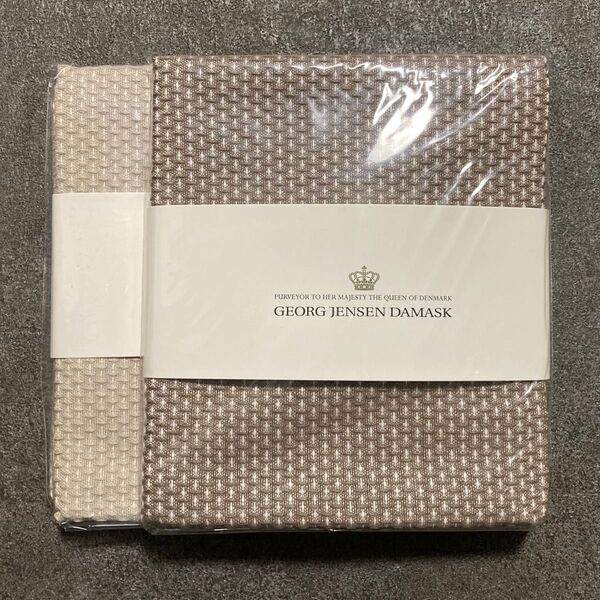 ジョージ ジェンセンダマスク エジプト ティータオル 約50×40cm ハーフサイズ 2枚 【新品未使用】