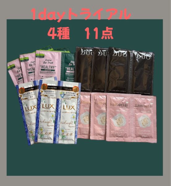 サムライウーマン DUO ダイアンビートゥルー Lux 4種 11点 シャンプートリートメント1dayトライアル
