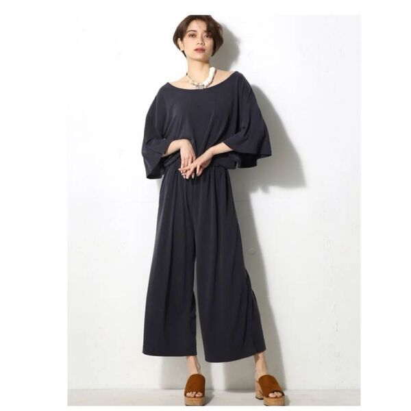AZUL BY MOUSSY アズールバイマウジー コアラ天竺コンビネゾン グレー オールインワン カジュアル パンツ ズボン S